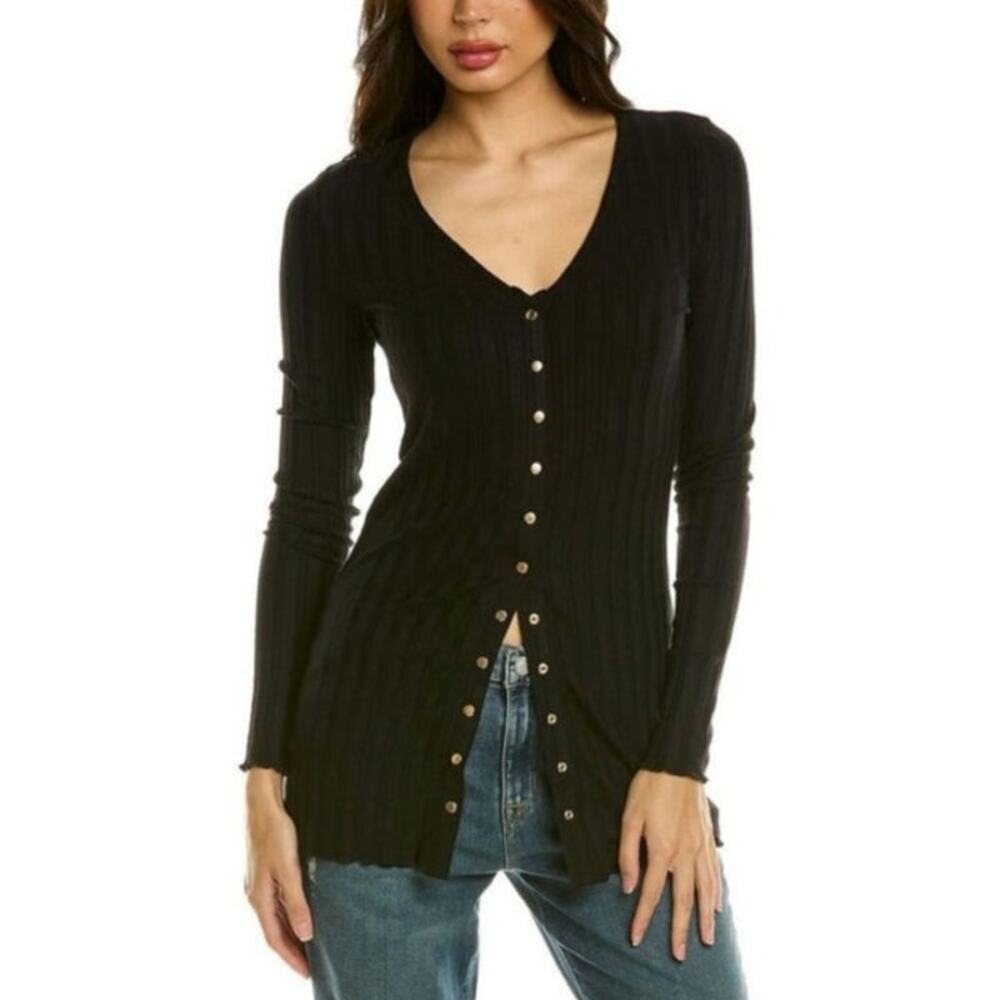 Nation LTD Mayumi Cardigan in Jet‎ Black Size: XS